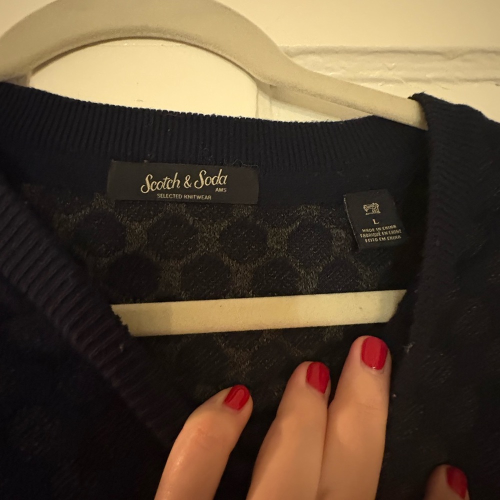 Scotch & Soda Dark Blue Men’s Sweater